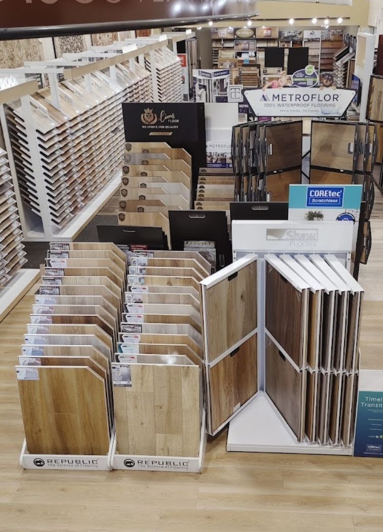 In-stock flooring selection